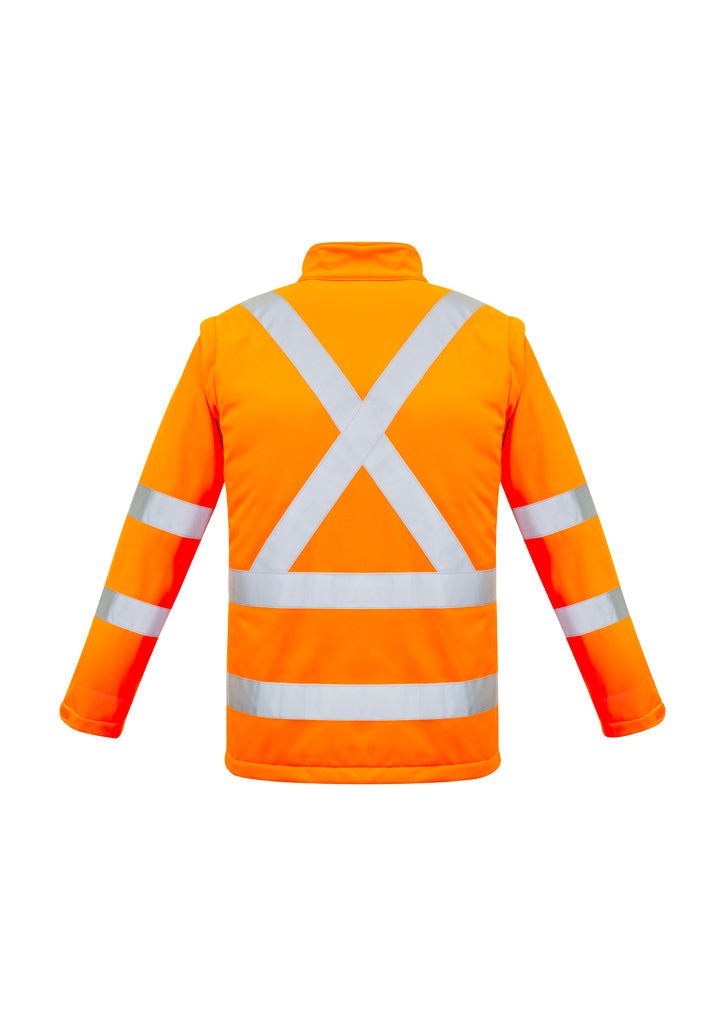 Syzmik Unisex Hi Vis 2 in 1 X Back Soft Shell Jacket ZJ680 - Icon Tshirts