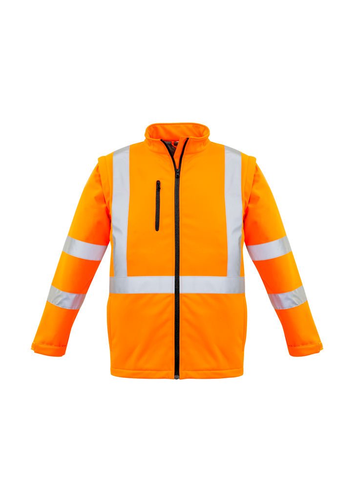 Syzmik Unisex Hi Vis 2 in 1 X Back Soft Shell Jacket ZJ680 - Icon Tshirts