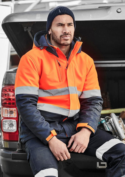 Syzmik Unisex Hi Vis Antarctic Softshell Taped Jacket ZJ553 - Icon Tshirts