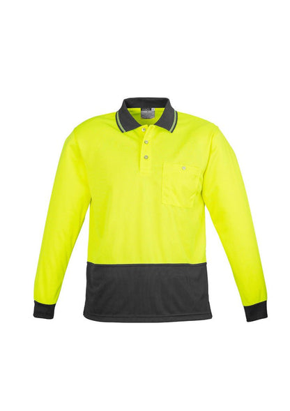 Syzmik Unisex Hi Vis Basic Spliced Polo - Long Sleeve ZH232 - Icon Tshirts