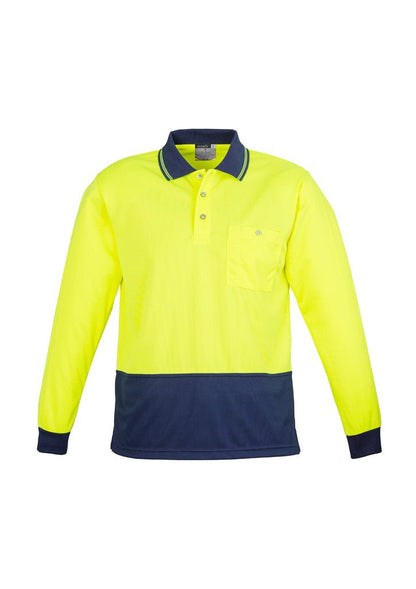 Syzmik Unisex Hi Vis Basic Spliced Polo - Long Sleeve ZH232 - Icon Tshirts