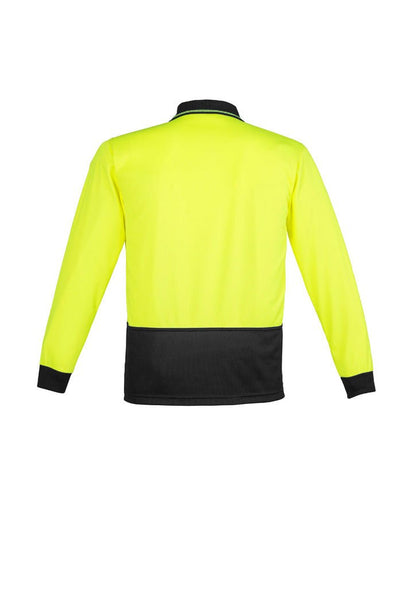 Syzmik Unisex Hi Vis Basic Spliced Polo - Long Sleeve ZH232 - Icon Tshirts