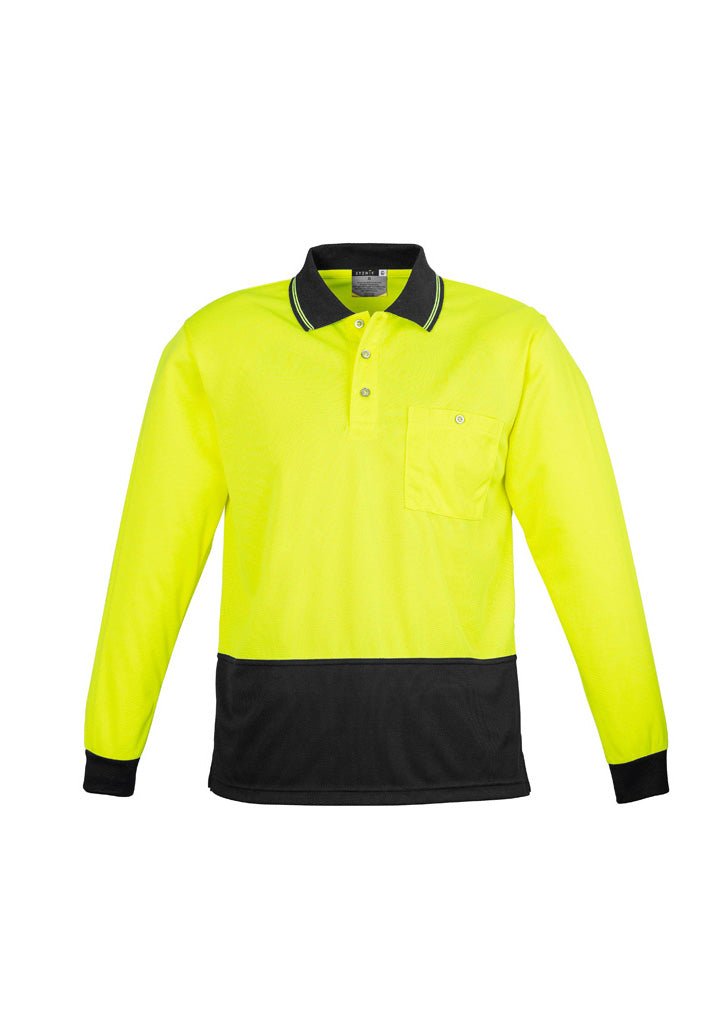 Syzmik Unisex Hi Vis Basic Spliced Polo - Long Sleeve ZH232 - Icon Tshirts