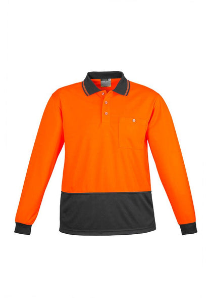 Syzmik Unisex Hi Vis Basic Spliced Polo - Long Sleeve ZH232 - Icon Tshirts