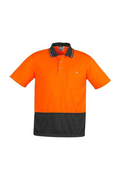 Syzmik Unisex Hi Vis Basic Spliced Polo - Short Sleeve ZH231 - Icon Tshirts