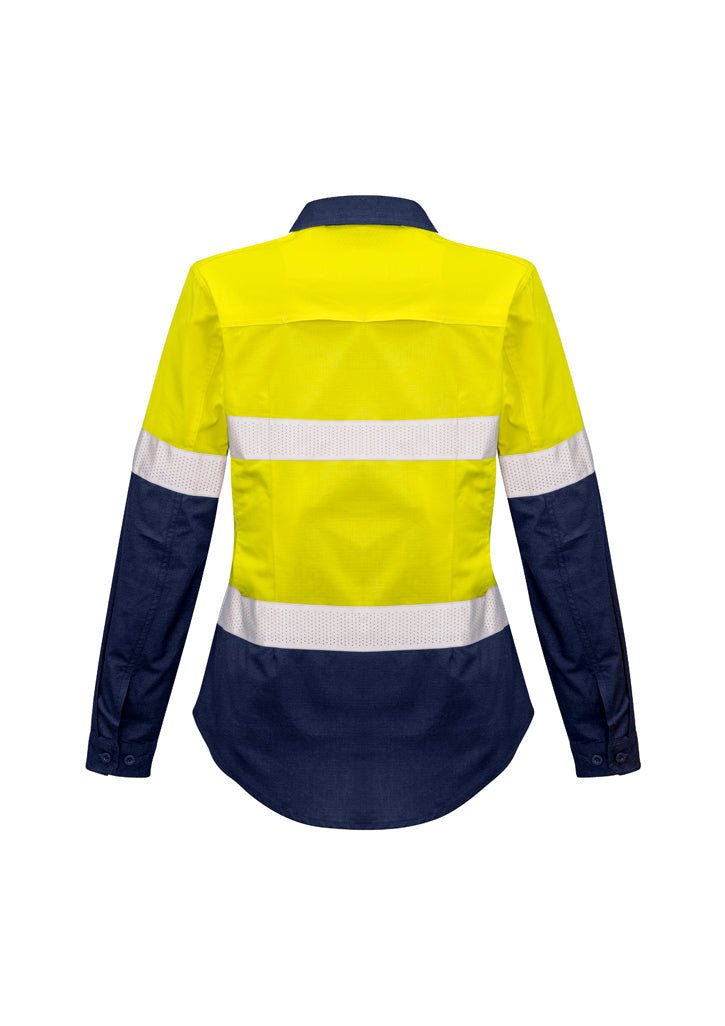 Syzmik Womens Rugged Cooling Taped Hi Vis Spliced Shirt ZW720 - Icon Tshirts