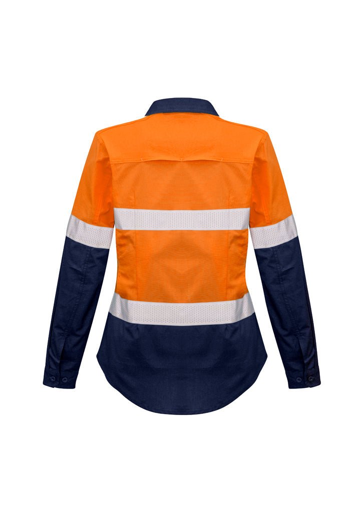 Syzmik Womens Rugged Cooling Taped Hi Vis Spliced Shirt ZW720 - Icon Tshirts