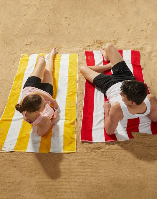 TW07 STRIPED BEACH TOWEL - Icon Tshirts